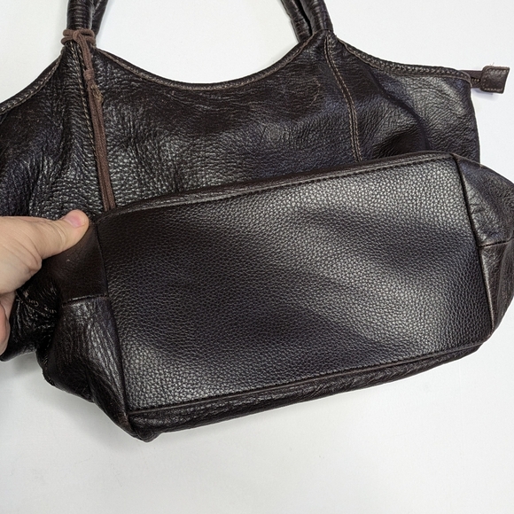 The Sak Brown Leather Hobo Shoulder Bag - Picture 5 of 13